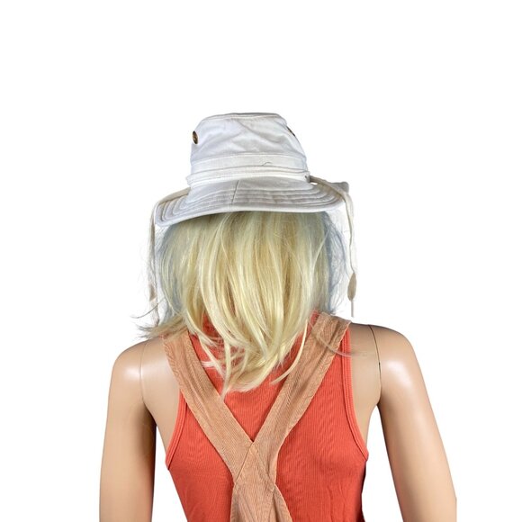 Tilley Endurables T4 Cotton Duck Sun Hat 6 7/8 XS 55.5cm Vintage HTF Ivory Green - Picture 12 of 15